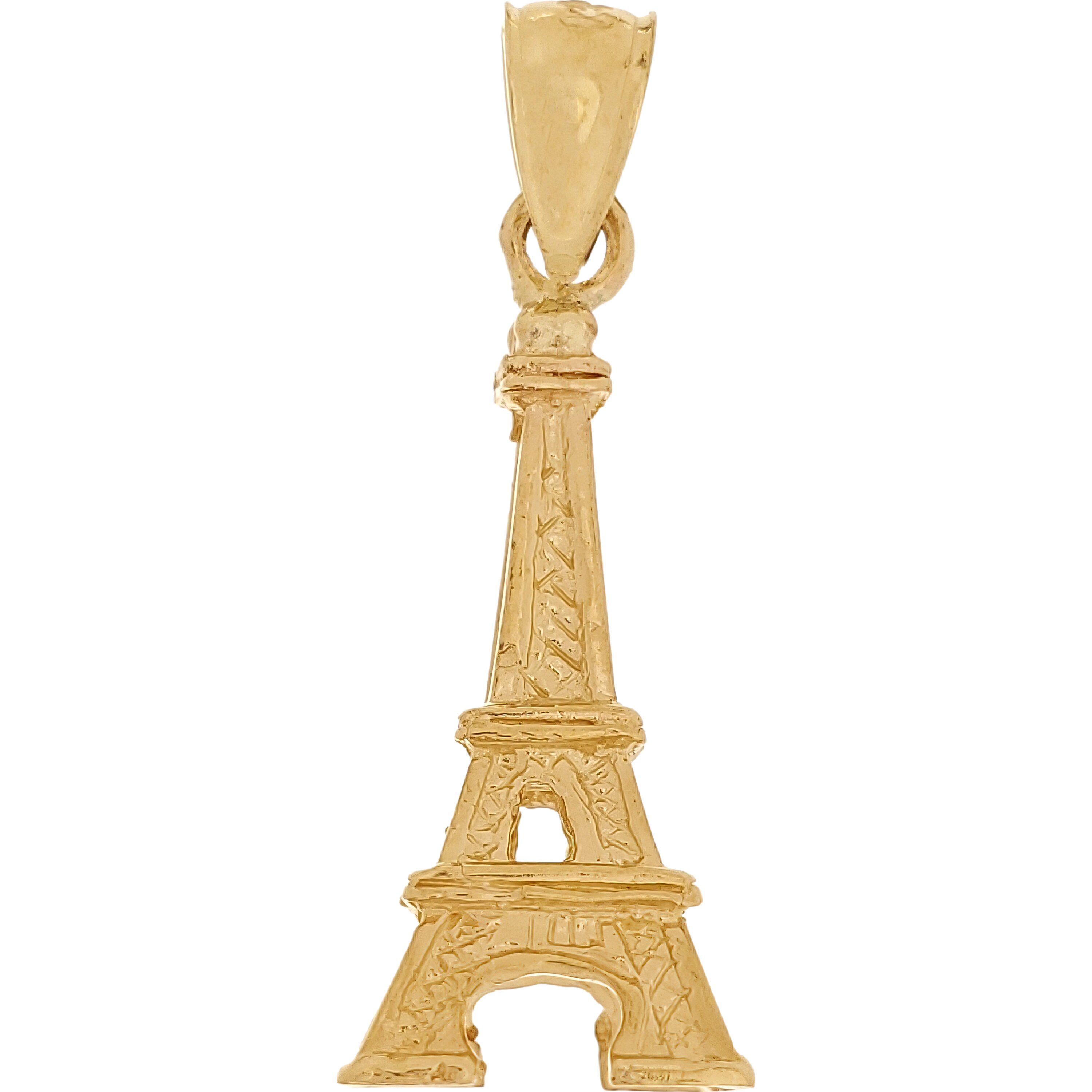 Findingking 14K Gold Eiffel Tower Charm 21mm