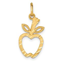 Findingking 14K Gold Apple Charm Jewelry FindingKing