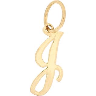 Findingking 14k Gold Cursive J Letter Charm Initial Jewelry 12mm Findingking 14k Gold Cursive J Letter Charm Initial Jewelry 12mm