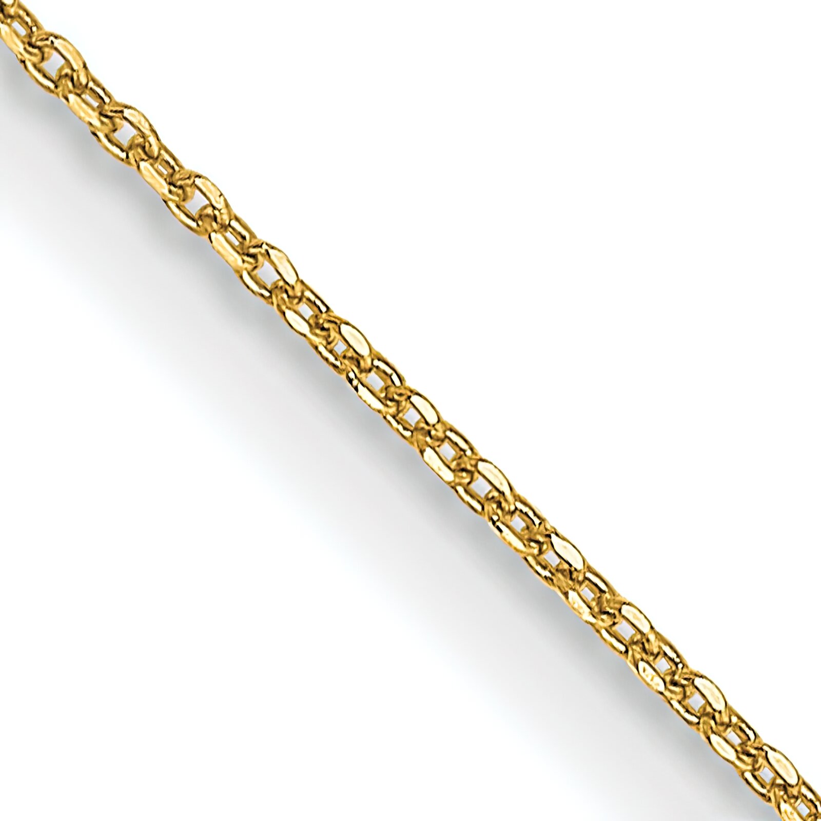 Findingking 14K Gold .6mm Cable Chain Jewelry 24" FindingKing