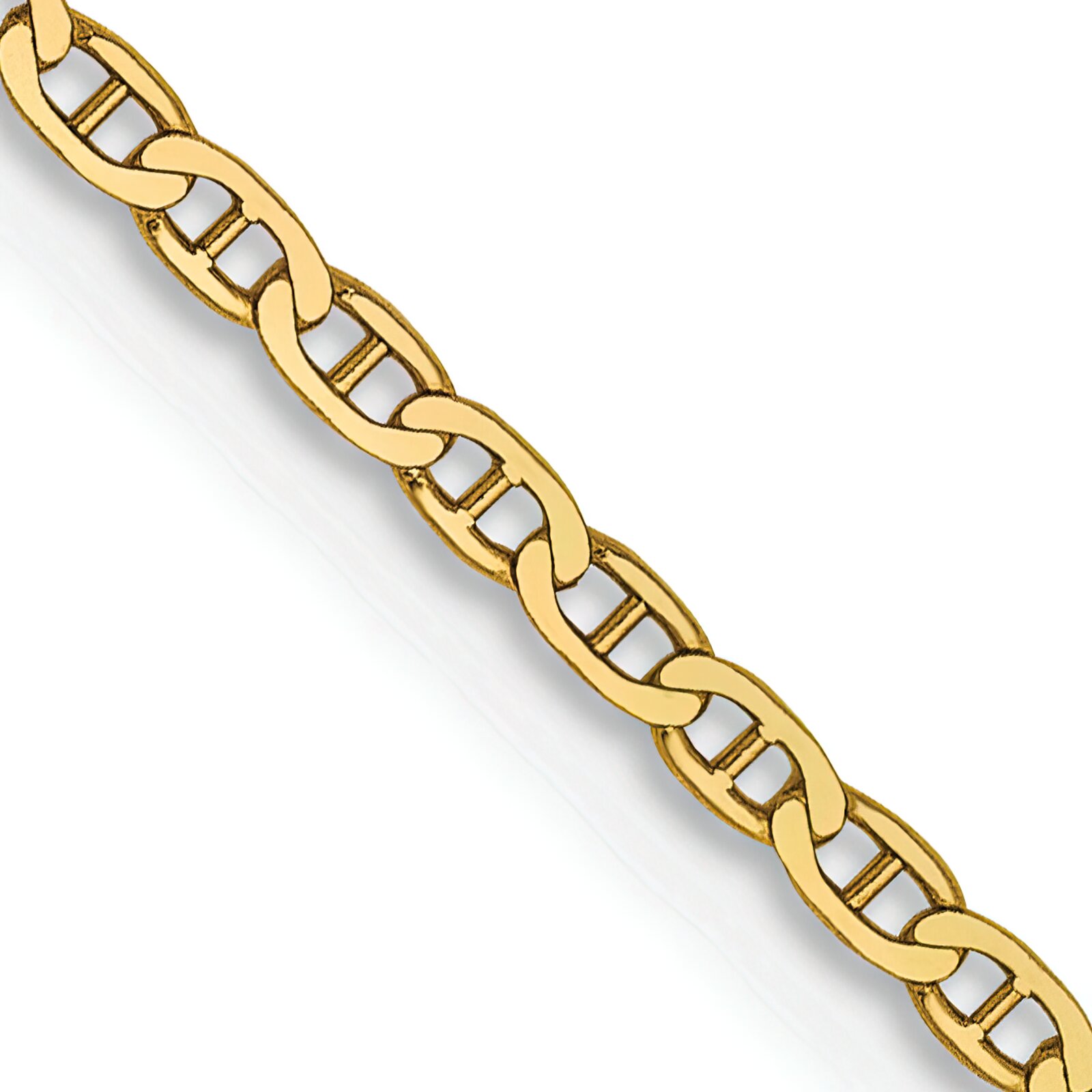 Findingking 14K Gold 1.5mm Anchor Link Chain Necklace Jewelry 20"