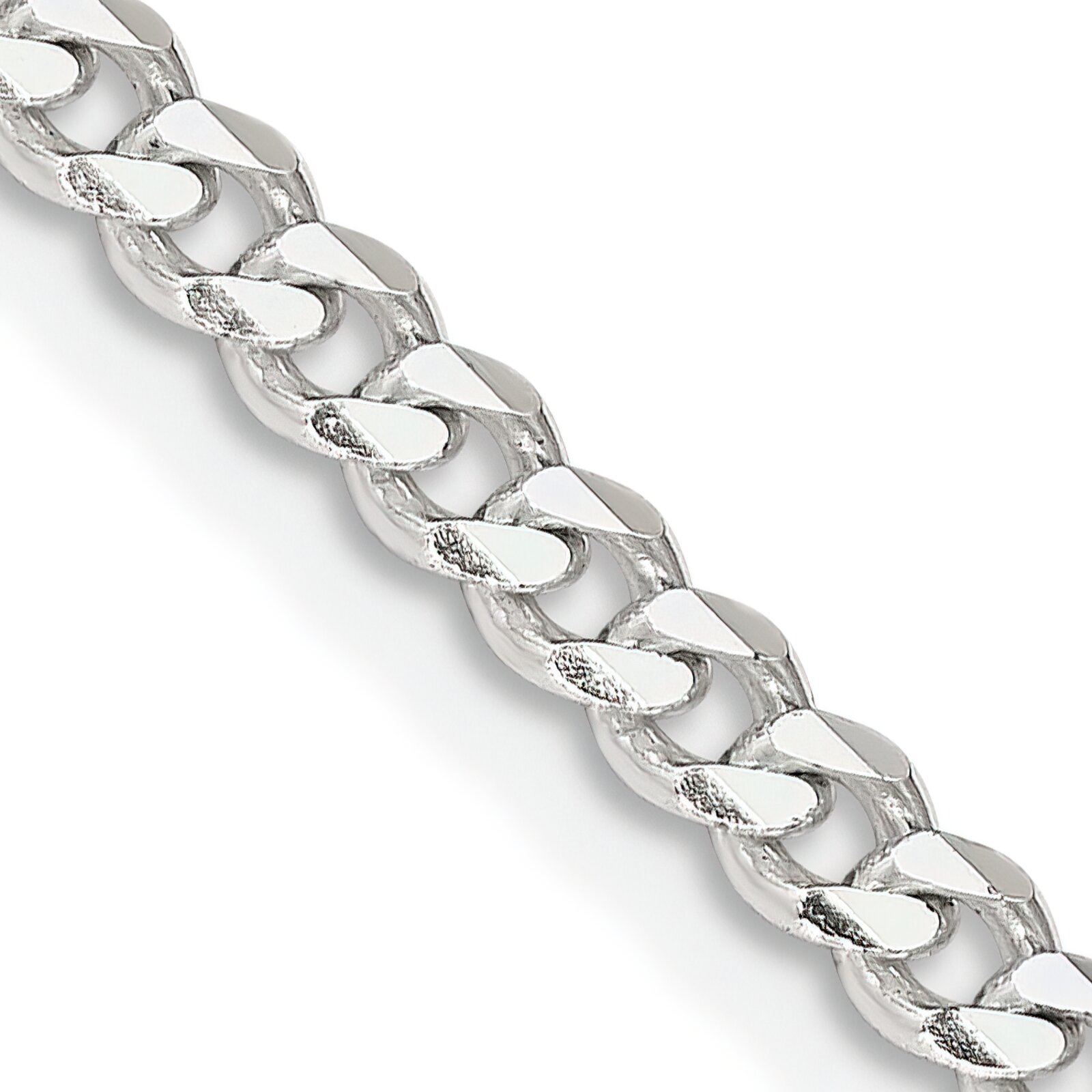 Findingking Sterling Silver Curb Chain 16"