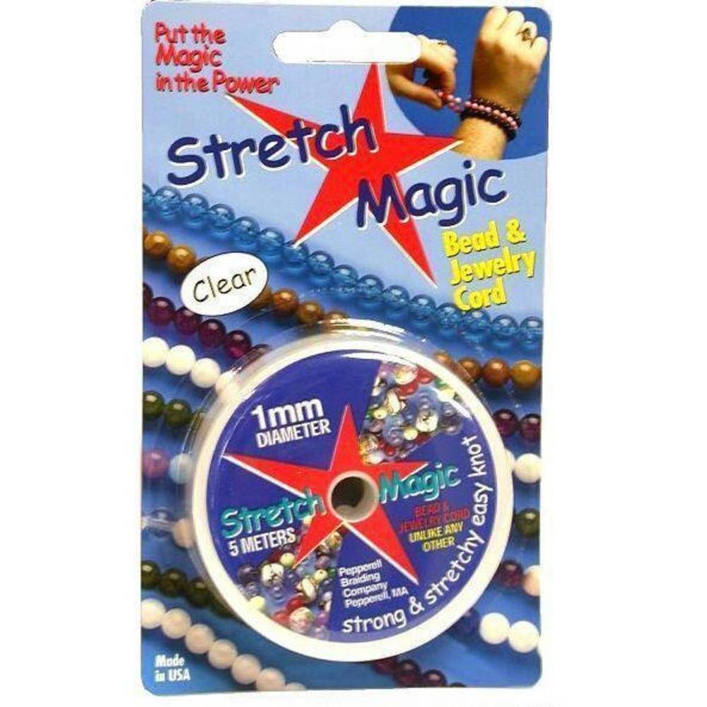 Findingking Clear Stretch Magic Bead & Jewelry Cord 16.4ft 1mm