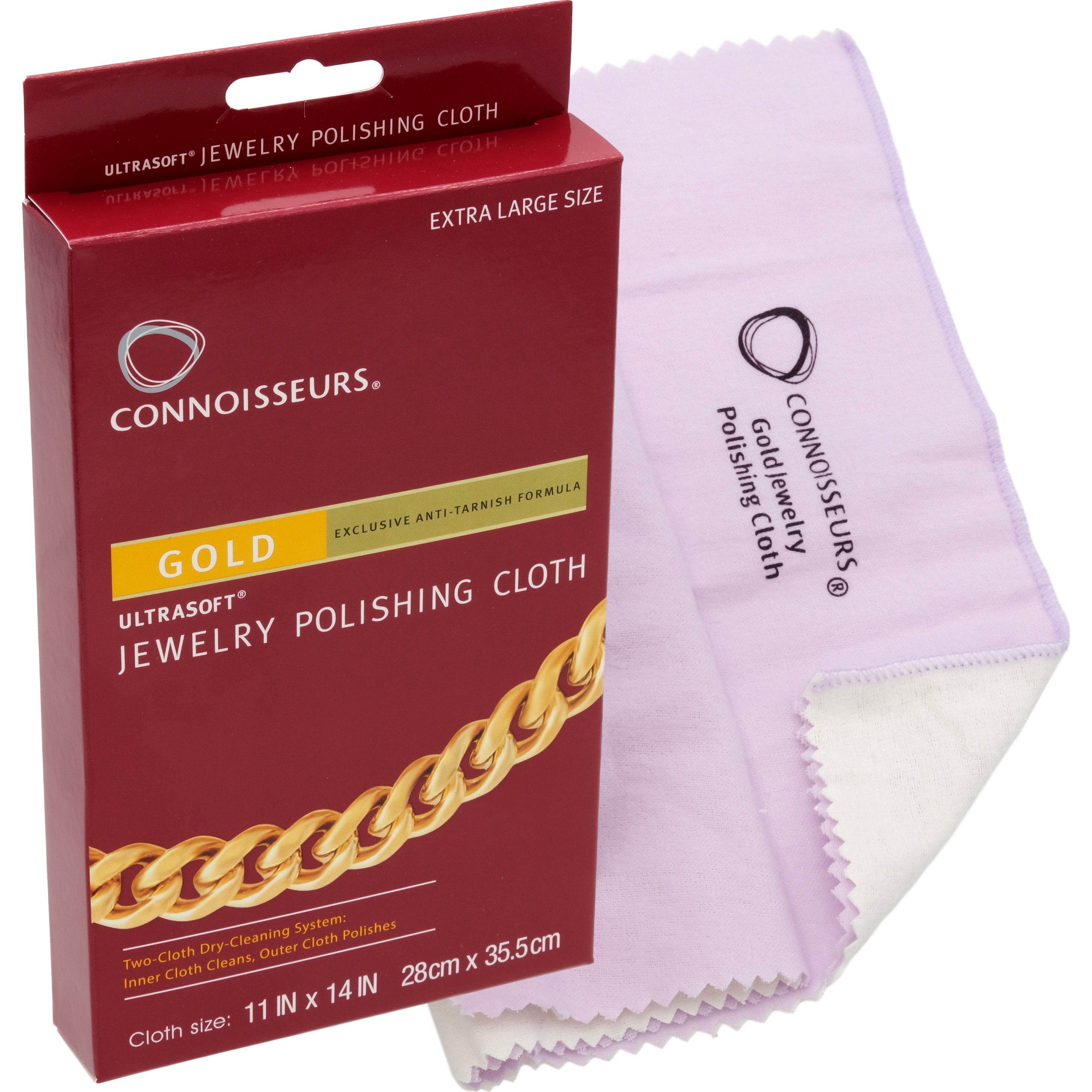 Findingking Connoisseurs Gold Jewelry Polishing Cloth 11" x 14"