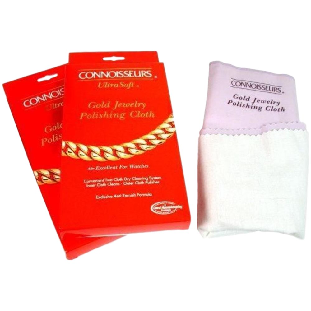 Findingking 2 Connoisseurs Gold Jewelry Polishing Cloth 11" x 14"