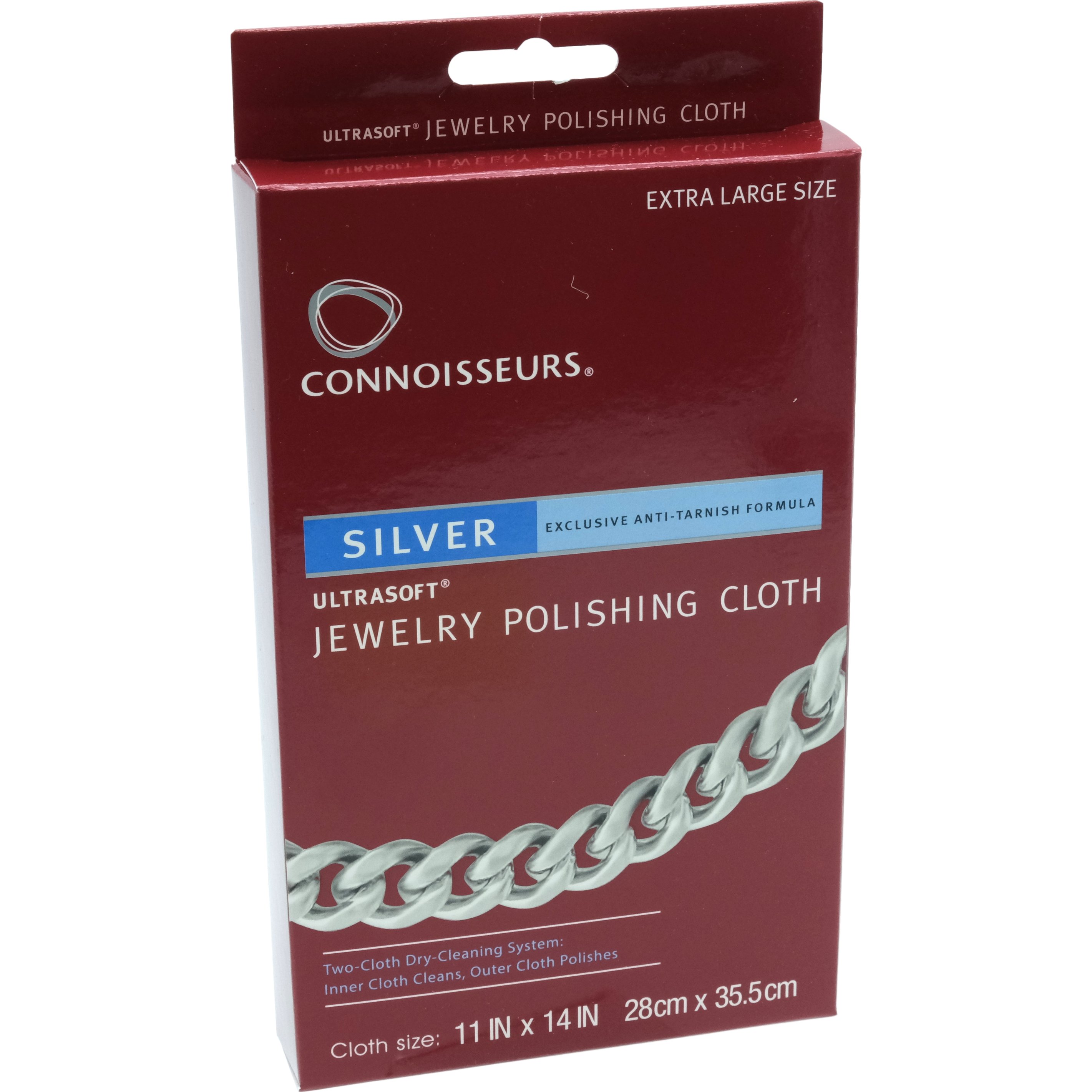 Findingking Connoisseurs Silver Jewelry Polishing Cloth 8" x 10" Ultra Soft Cleaner Box