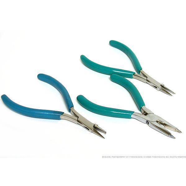 Findingking 2 Beading Pliers & Split Ring Plier for Wire Wrapping