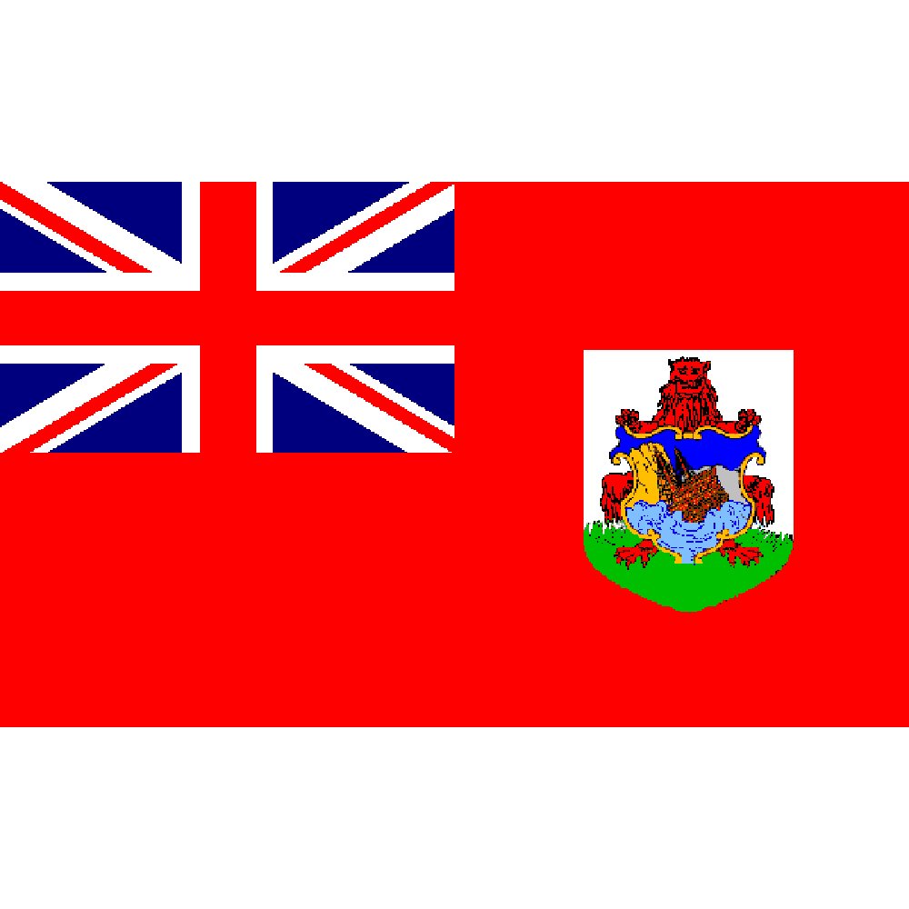 Findingking Bermuda Flag with Grommets 3ft x 5ft