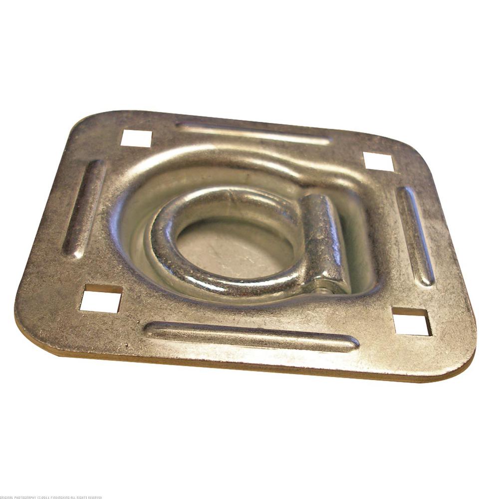 Findingking Recessed Anchor Ring Square 5000 lb 4-Bolt