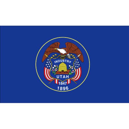 Findingking Utah Flag with Grommets 3ft x 5ft