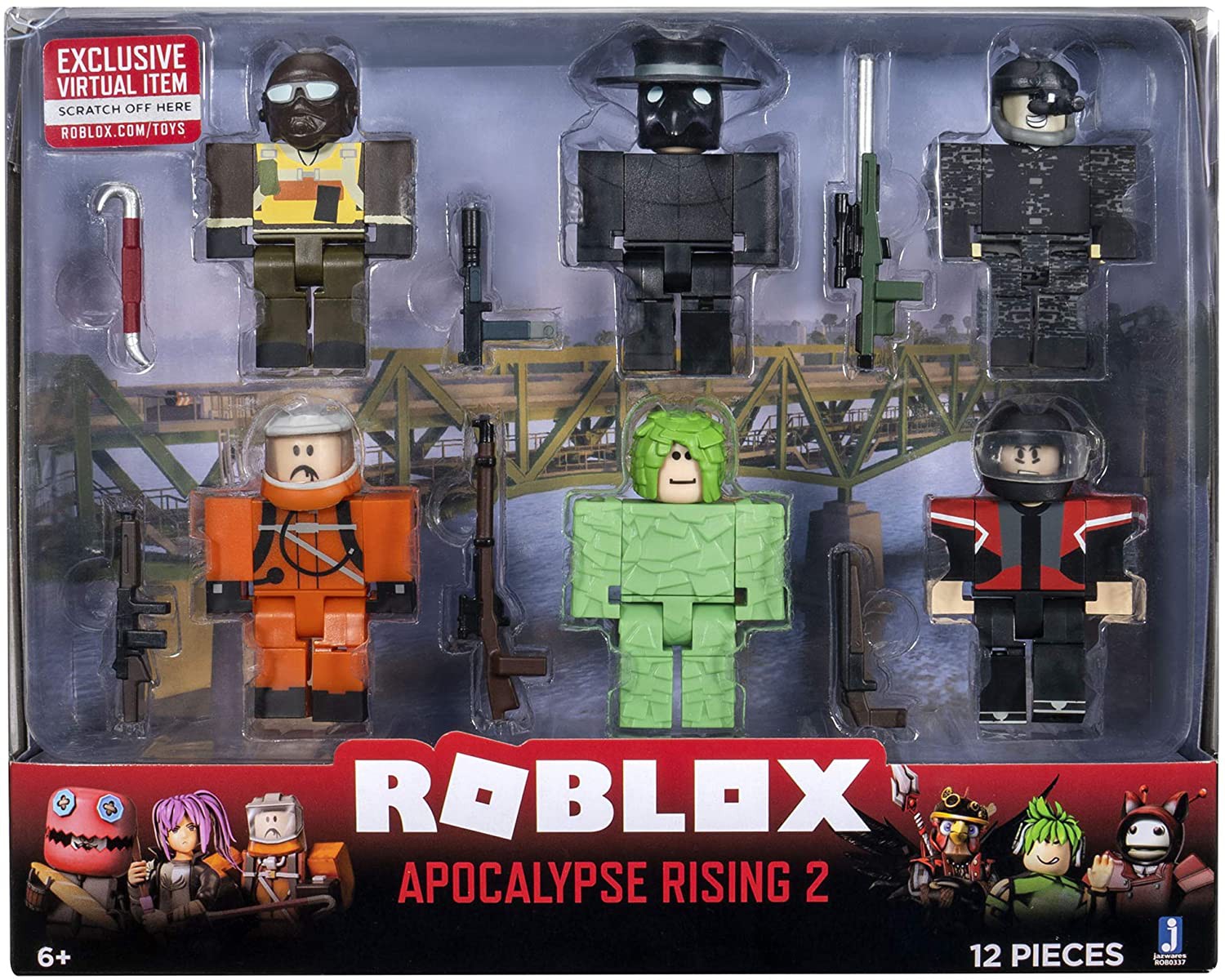 Jazwares Roblox Apocalypse Rising 2 3 Action Figure 6 Pack - 6 pack roblox