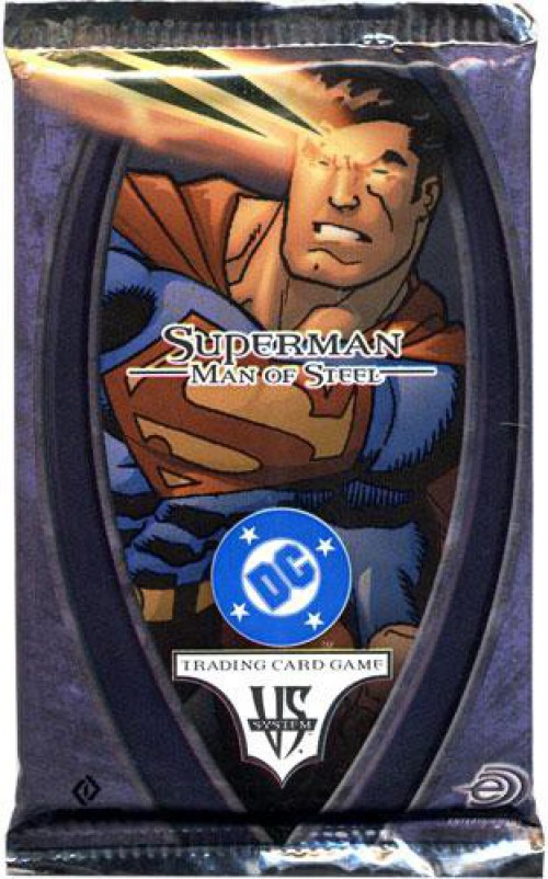 Upper Deck Dc Vs System Trading Card Game Superman Man Of Steel Booster Pack 14 Cards