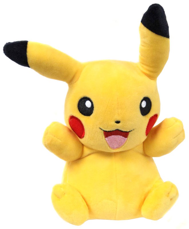 Wicked Cool Toys Pokemon Pikachu 8 Plush One Ear Down