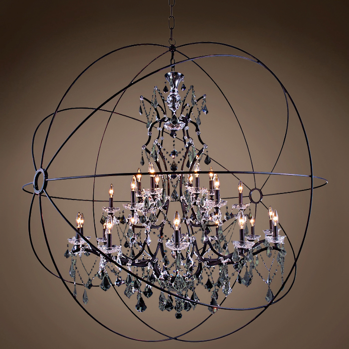 Joshua Marshal Foucault S Orb 25 Lt 60 Deep Iron Pendant With Smoke Joshua Marshal Foucault S Orb 25 Lt 60 Deep Iron Pendant With Smoke Crystal Led Bulb