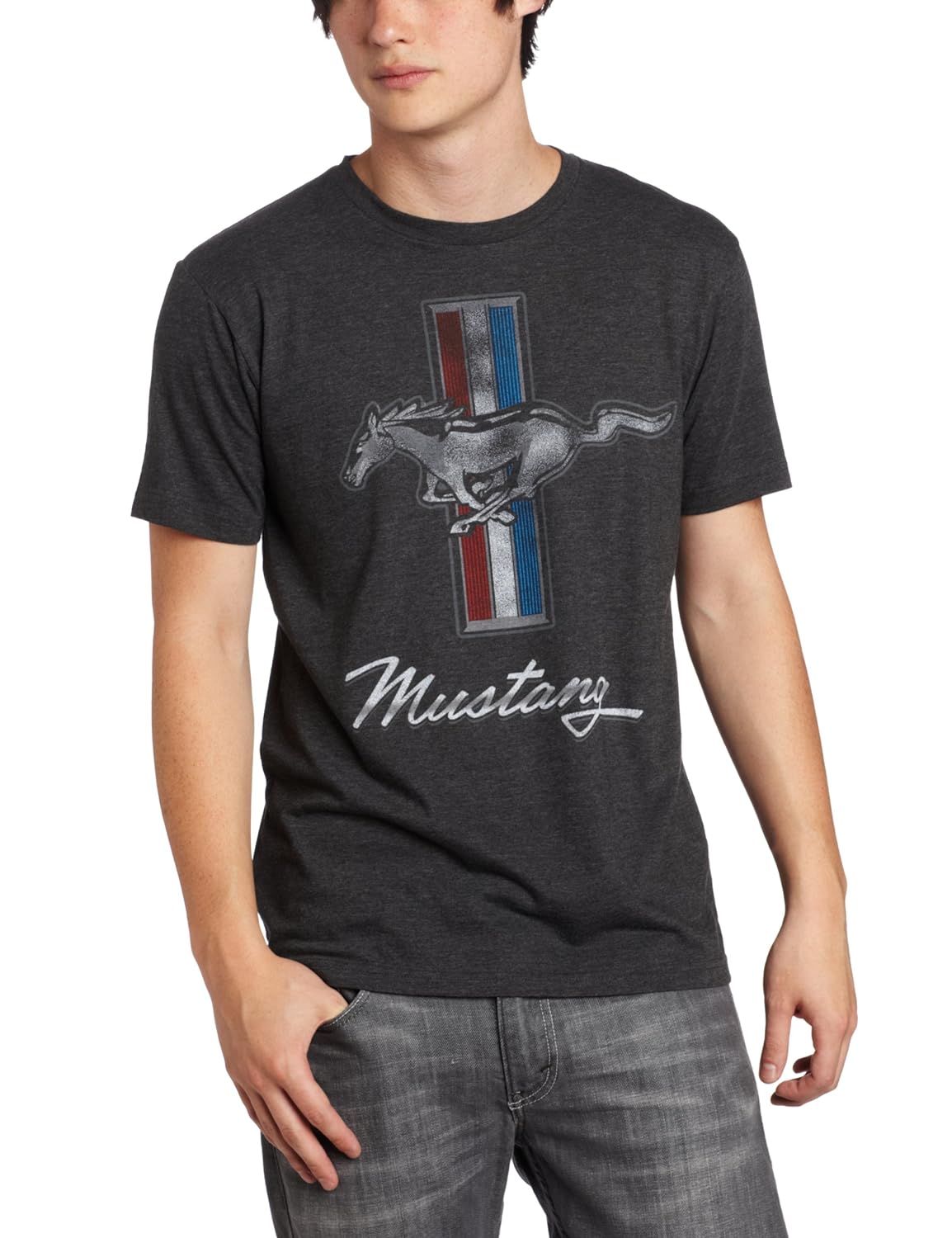 Trenz Shirt Company Mad Engine Men's Mustang Emblem Tee
