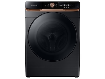 Samsung 4.6 cu. ft. Large Capacity AI Smart Dial Front Load Washer with Auto Dispense and Super Speed Wash in Brushed Black