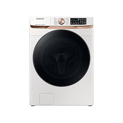 Samsung 5.0 cu. ft. Extra Large Capacity Smart Front Load Washer with Super Speed Wash and Steam in Ivory