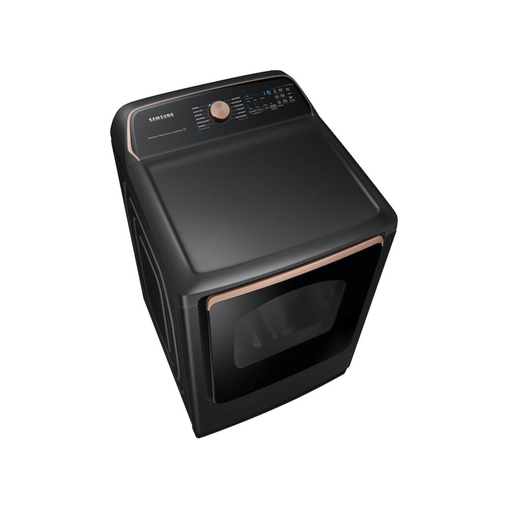 Samsung DVE55A7700V/A3 7.4 cf Smart electric dryer w/ Steam Sanitize+ and Sensor Dry in Brushed Black