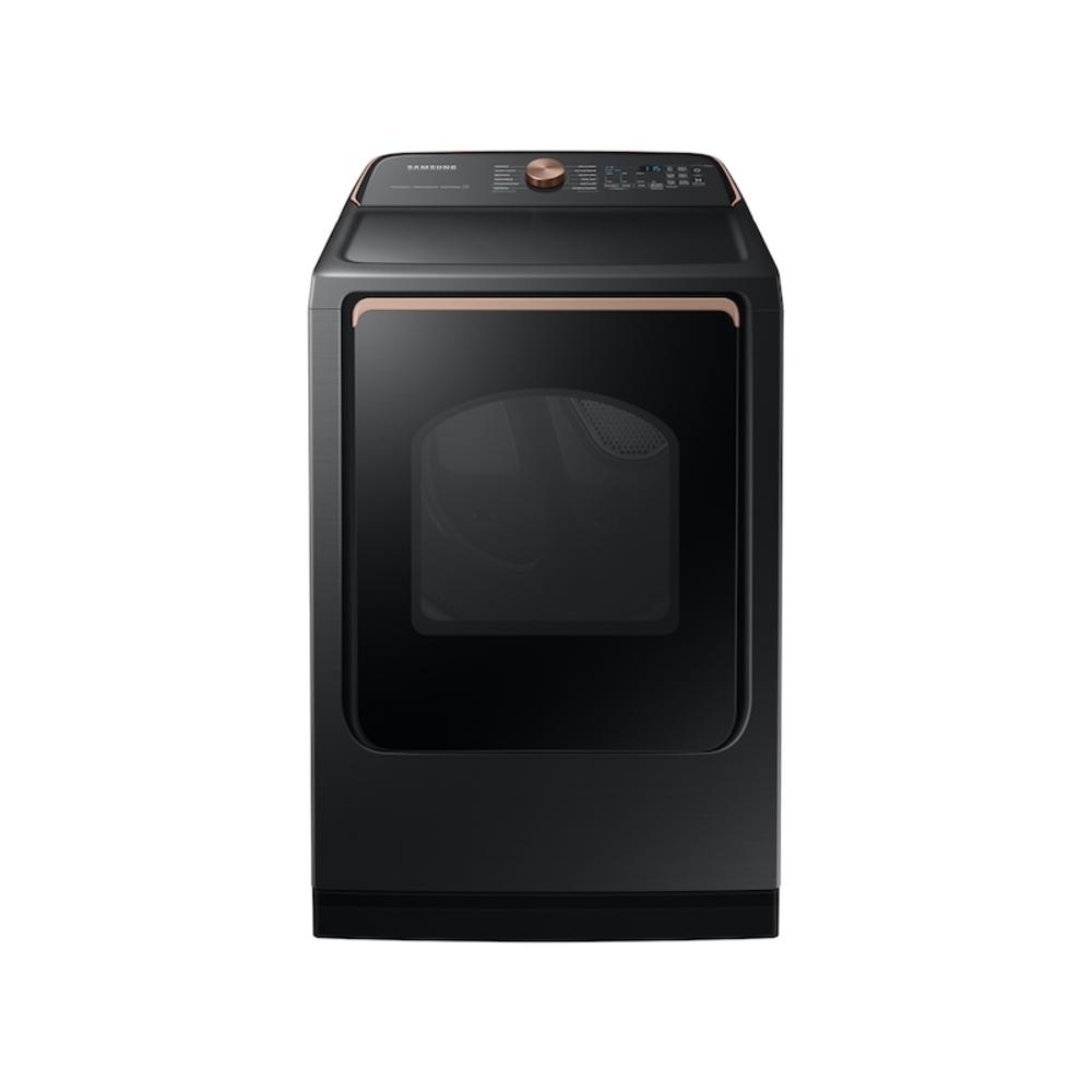 Samsung DVE55A7700V/A3 7.4 cf Smart electric dryer w/ Steam Sanitize+ and Sensor Dry in Brushed Black