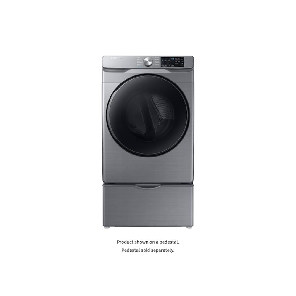 Samsung DVG45R6100P/A3 7.5 cf gas FL dryer w/ Steam Sanitize+ in Platinum