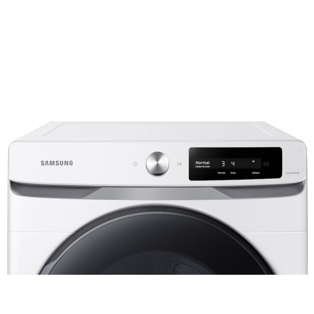 Samsung DVG45A6400W/A3 7.5 cf Smart Dial Gas Front Load with Super Speed Dry in White