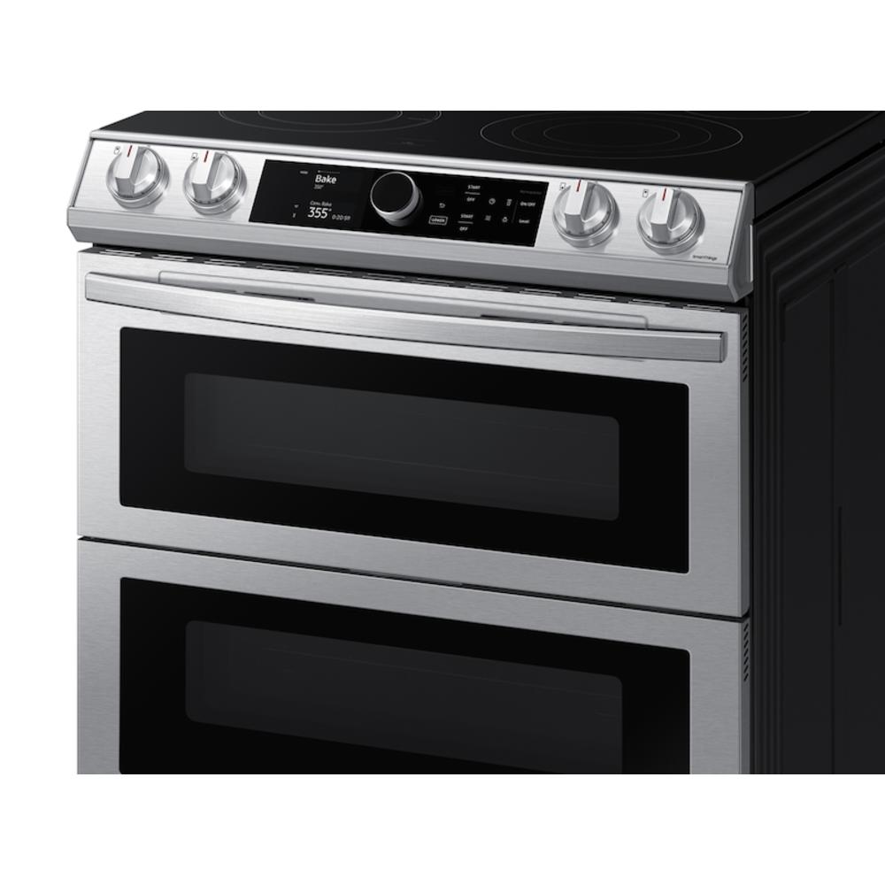 Samsung NE63T8751SS/AA 6.3 cf electric slide-in w/ Flex Duo™, Smart Dial & Air Fry in Stainless