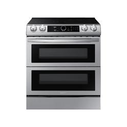 SAMSUNG NE63T8751SS 6.3 cu ft. Smart Slide-in Electric Range with Smart Dial, Air Fry, & Flex Duo(TM) in Stainless Steel