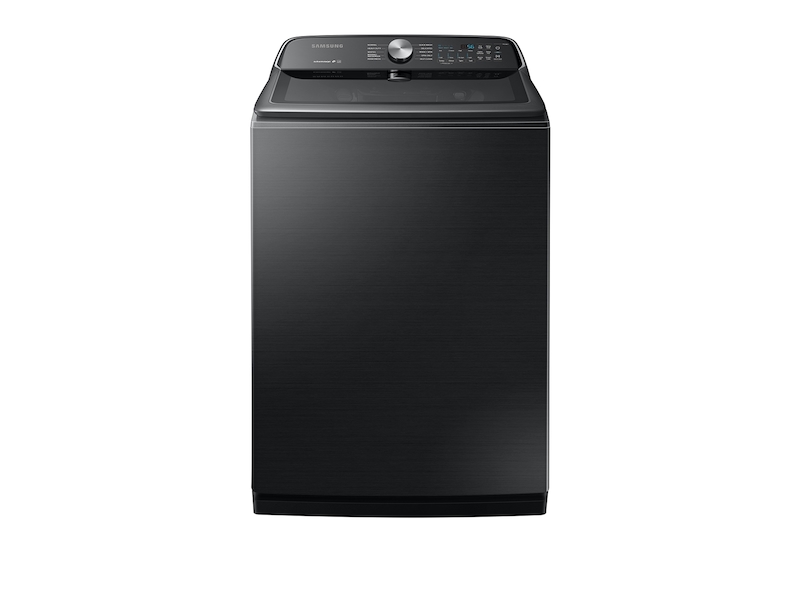 Samsung WA54R7200AV/US 5.4 cf Top Load washer w/ Active WaterJet in Black Stainless