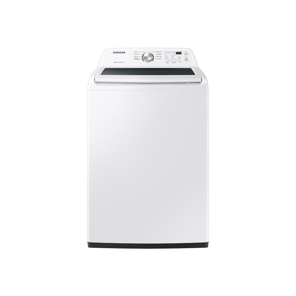 Samsung WA44A3205AW/A4 4.4 cf Activewave Agitator Top Load washer w/ Vibration Reduction Technology+ in White