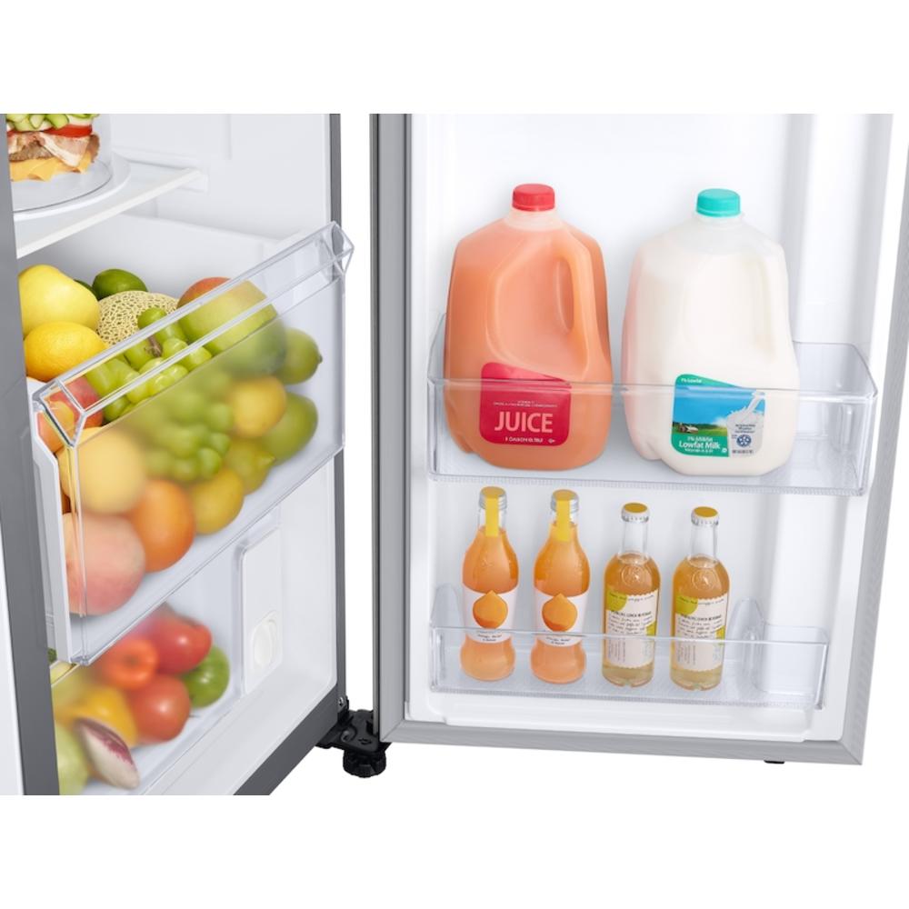 Samsung RS22T5561SR/AA 22 cu. ft. Counter Depth Side-by-Side Refrigerator with Touch Screen Family Hub in Stainless Steel