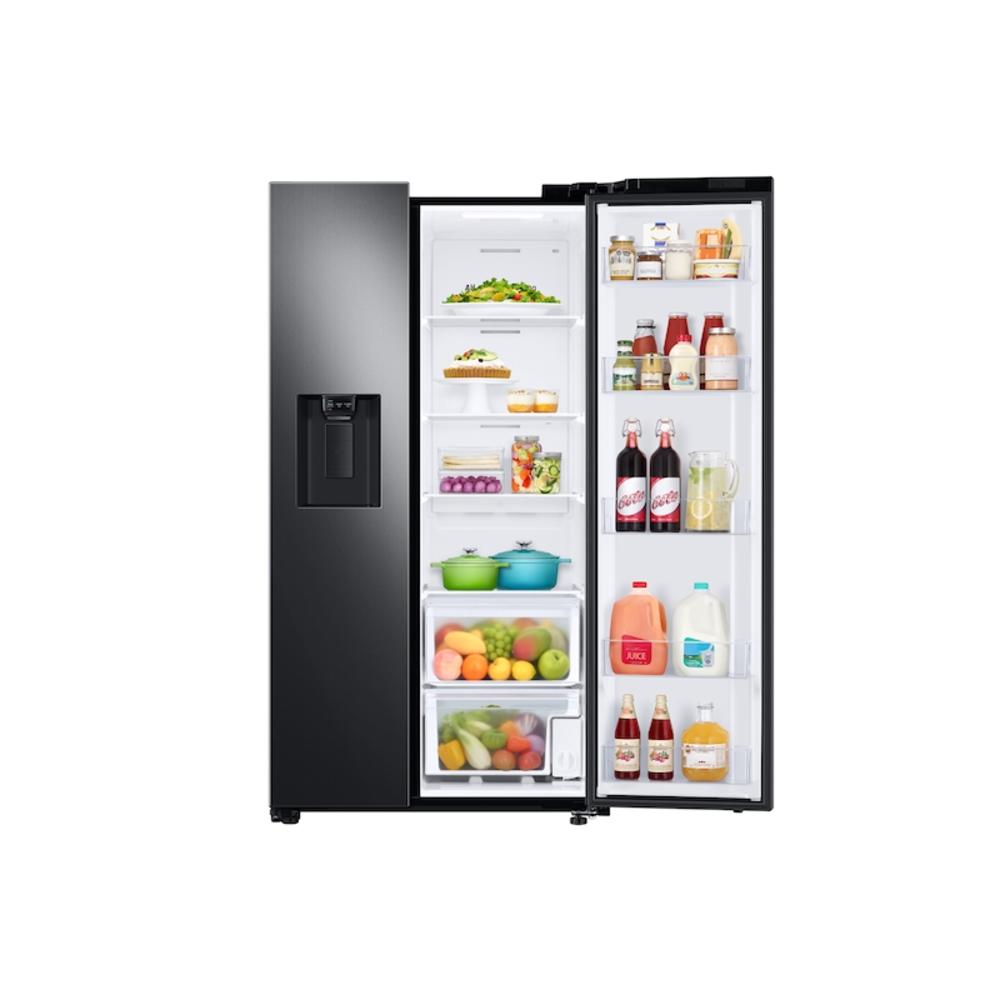 Samsung RS27T5200SG/AA 27.4 cu. ft. Large Capacity Side-by-Side Refrigerator in Black Stainless Steel