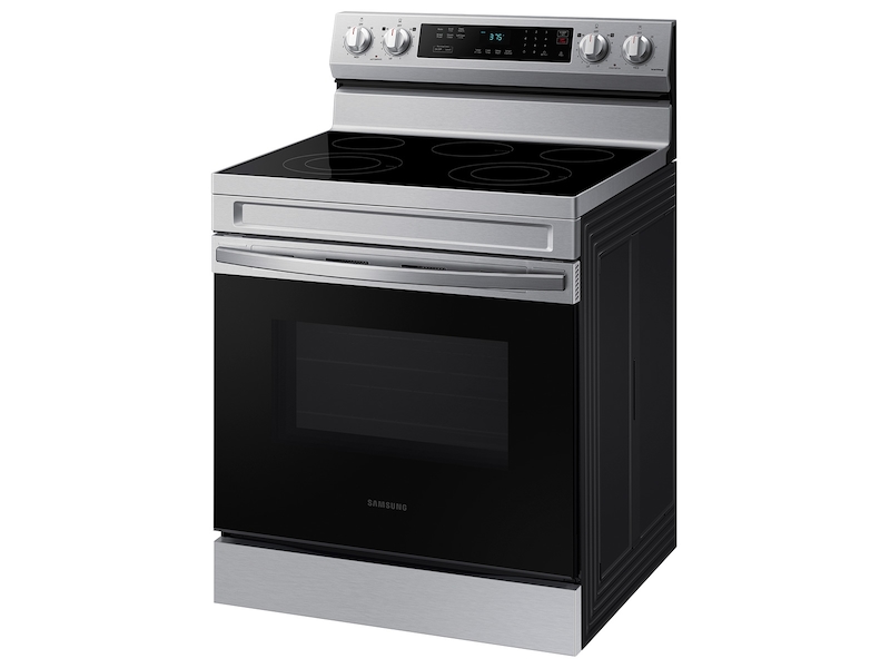 Samsung NE63A6311SS/AA 6.3 cu. ft. Smart Freestanding Electric Range with Rapid Boil & Self Clean in Stainless Steel