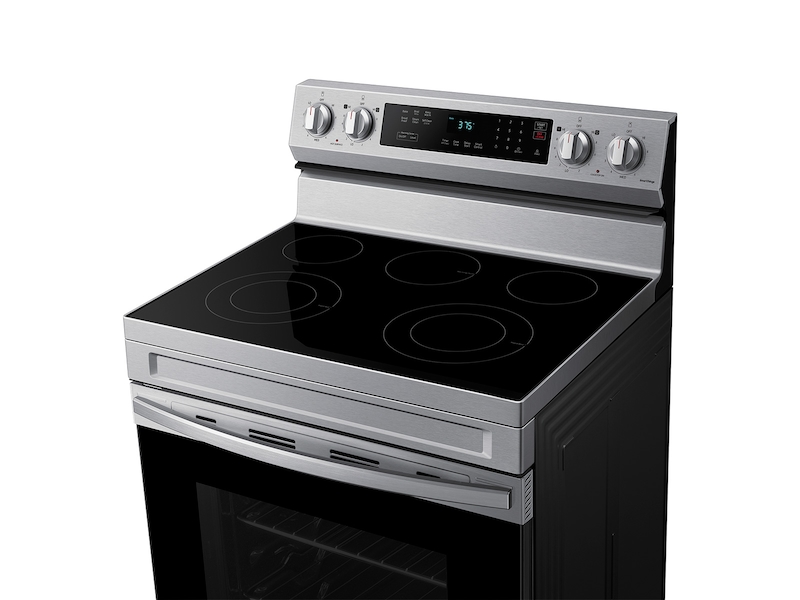 Samsung NE63A6311SS/AA 6.3 cu. ft. Smart Freestanding Electric Range with Rapid Boil & Self Clean in Stainless Steel