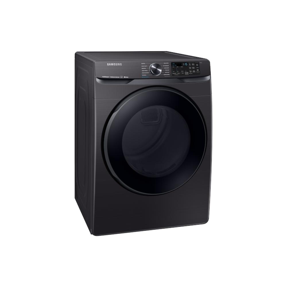 Samsung DVE50R8500V/A3 7.5 cf electric FL smart Bixby enabled dryer w/ Steam Sanitize+ in Black Stainless