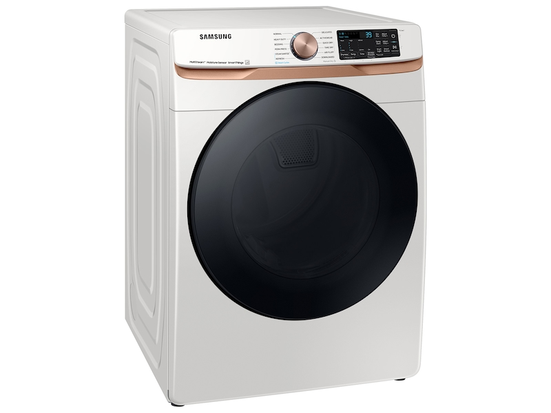 Samsung 7.5 cu. ft. Smart Electric Dryer with Steam Sanitize+ and Sensor Dry in Ivory