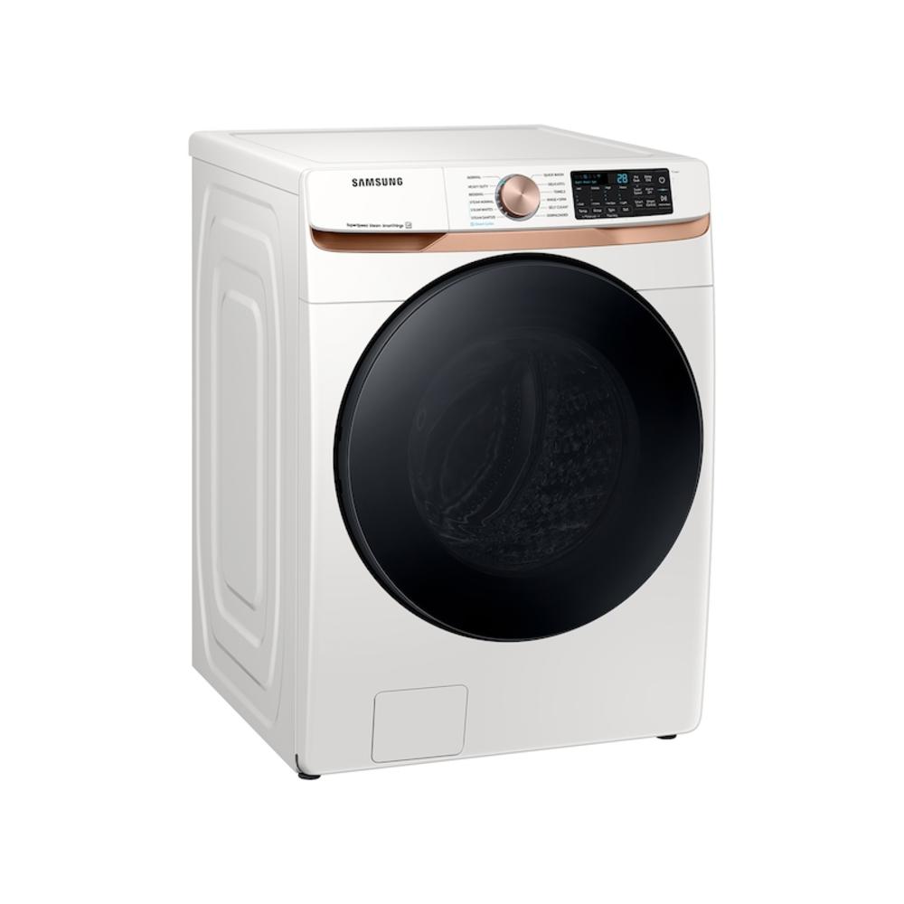 Samsung 5.0 cu. ft. Extra Large Capacity Smart Front Load Washer with Super Speed Wash and Steam in Ivory