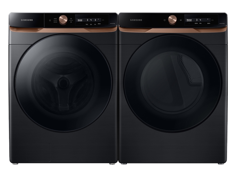 Samsung 7.5 cu. ft. AI Smart Dial Electric Dryer with Super Speed Dry and MultiControl in Brushed Black