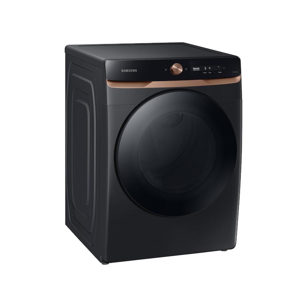 Samsung 7.5 cu. ft. AI Smart Dial Gas Dryer with Super Speed Dry and MultiControl in Brushed Black