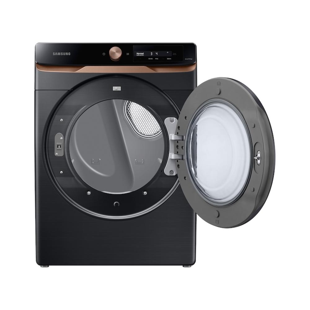 Samsung 7.5 cu. ft. AI Smart Dial Gas Dryer with Super Speed Dry and MultiControl in Brushed Black