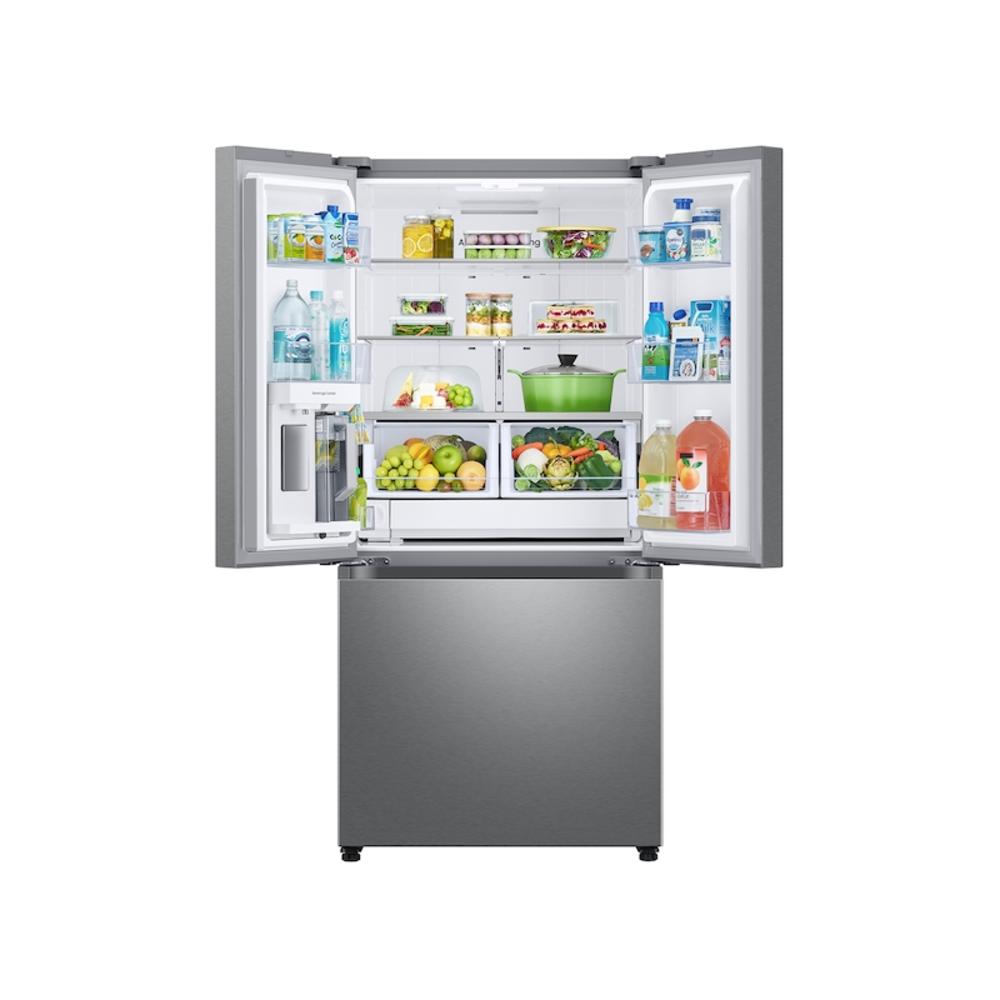 Samsung 25 cu. ft. 33" 3-Door French Door Refrigerator with Beverage Center in Stainless Steel