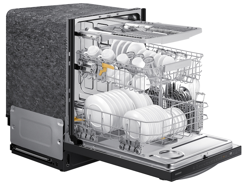 Samsung Smart 42dBA Dishwasher with StormWash and Smart Dry in Black Stainless Steel