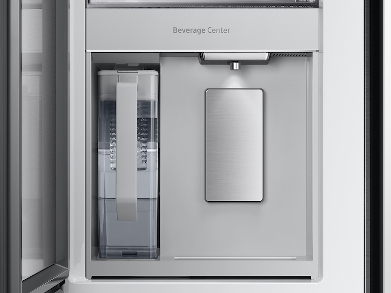 Samsung RF29BB860012AA Bespoke 4-Door French Door Refrigerator (29 cu. ft.) with Beverage Center in White Glass