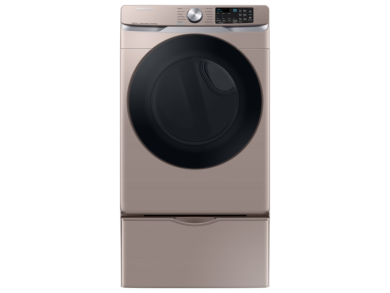 Samsung 7.5 cu. ft. Smart Electric Dryer with Steam Sanitize+ in Champagne