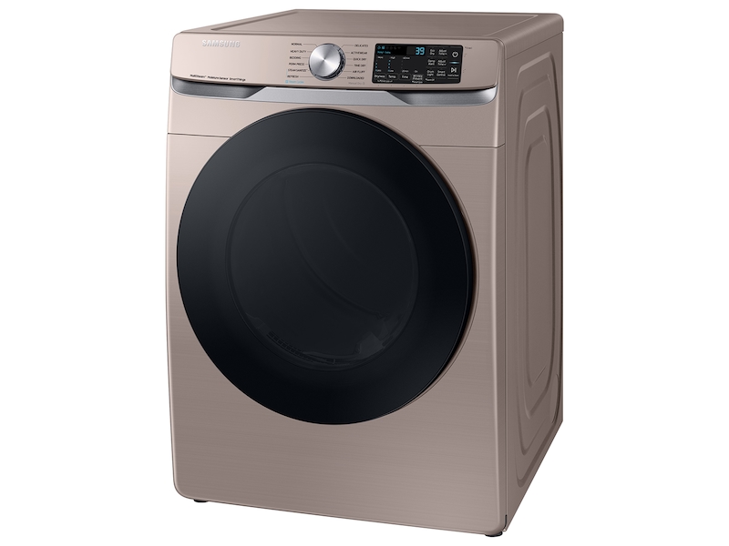 Samsung 7.5 cu. ft. Smart Electric Dryer with Steam Sanitize+ in Champagne
