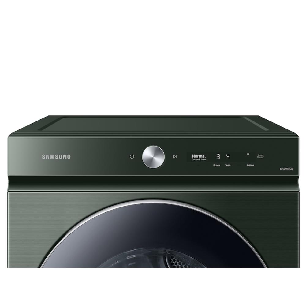 Samsung Bespoke 7.6 cu. ft. Ultra Capacity Gas Dryer with AI Optimal Dry and Super Speed Dry in Forest Green