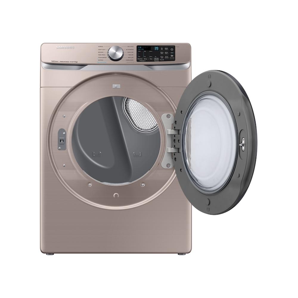 Samsung 7.5 cu. ft. Smart Gas Dryer with Steam Sanitize+ in Champagne