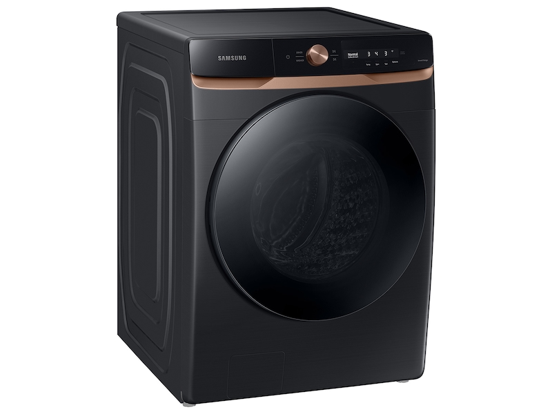 Samsung 4.6 cu. ft. Large Capacity AI Smart Dial Front Load Washer with Auto Dispense and Super Speed Wash in Brushed Black