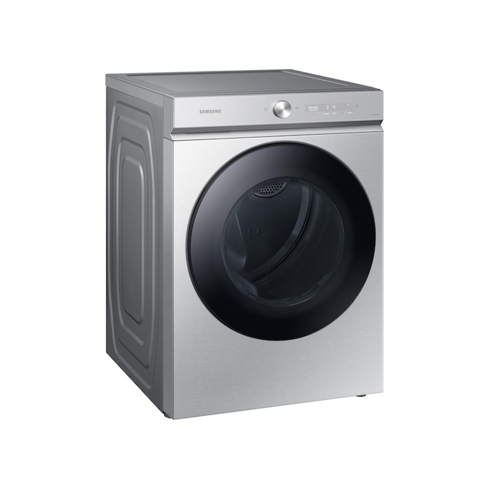 Samsung Bespoke 7.6 cu. ft. Ultra Capacity Gas Dryer with Super Speed Dry and AI Smart Dial in Silver Steel