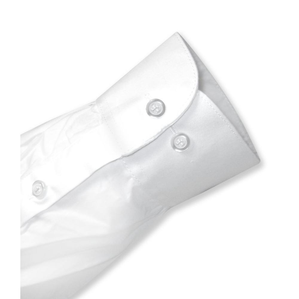 Biagio Men's 100% COTTON Solid White Color TUXEDO Dress Shirt