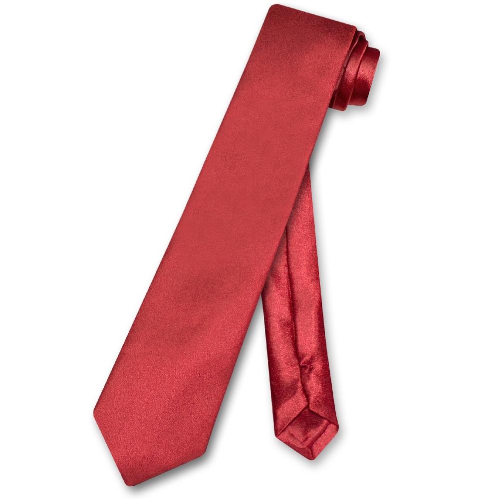 Biagio BOY'S NeckTie Solid BURGUNDY Color Youth Neck Tie